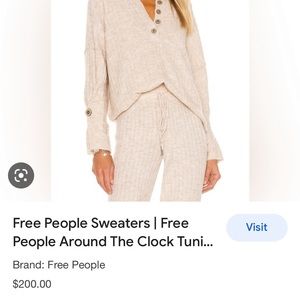 Free People around the clock set in Oatmeal